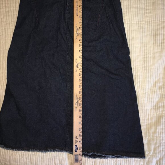 Vintage Marithe Francois Girbaud Blue Long A-Line Denim Skirt size 31 - Picture 4 of 13